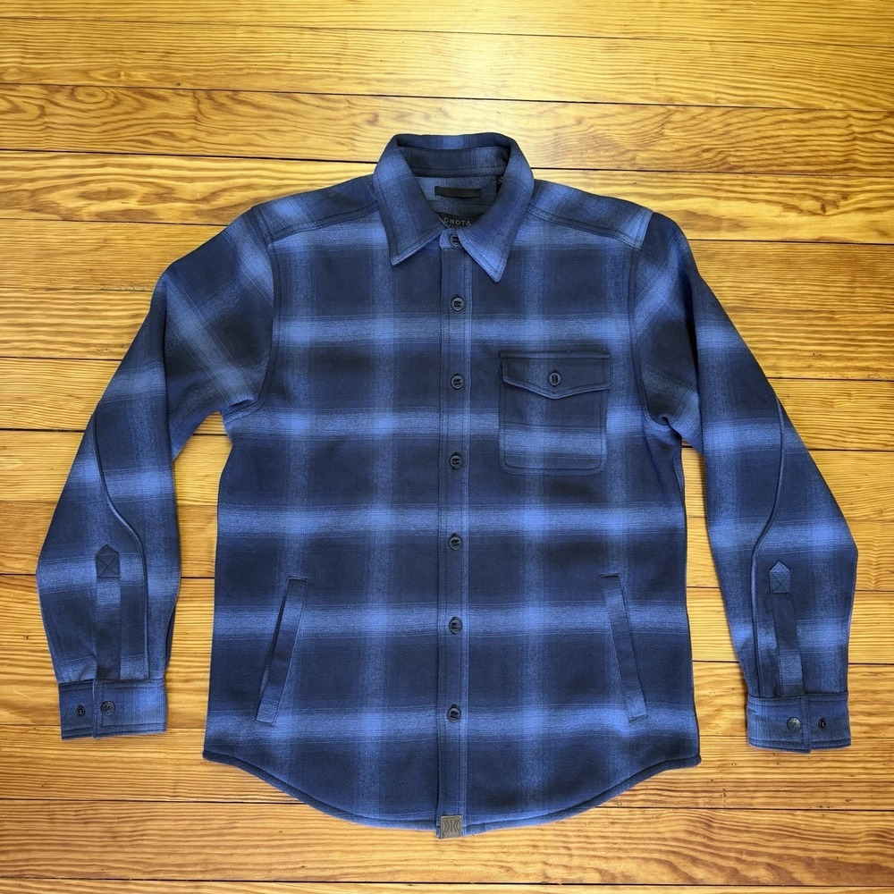 Dkota Grizzly Men's Shirt Jacket M Heavyweight Flannel‎ Long Sleeve Zip & Button